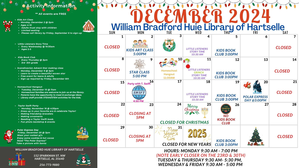 December Calendar 2024